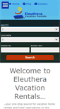 Mobile Screenshot of eleutheravacationrentals.net